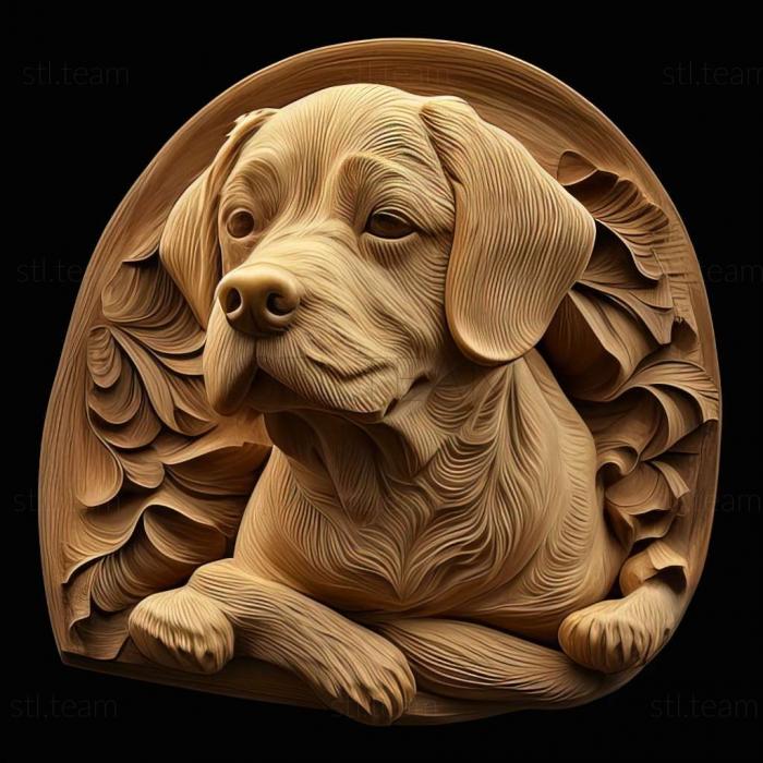 3D модель Кінтамані собака породи собак (STL)